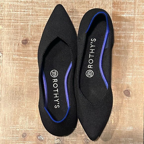 Rothy's Shoes - Rothy’s The Point Solid Black flats
